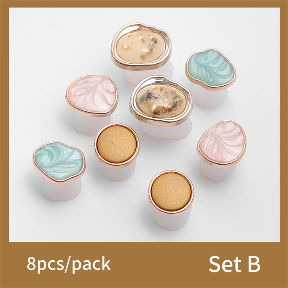8Pcs Silicone Toe Separator Daisy Flower Pearls Charming Foot Divider Form Salon Manicure Pedicure Care Nail Art Tools: B