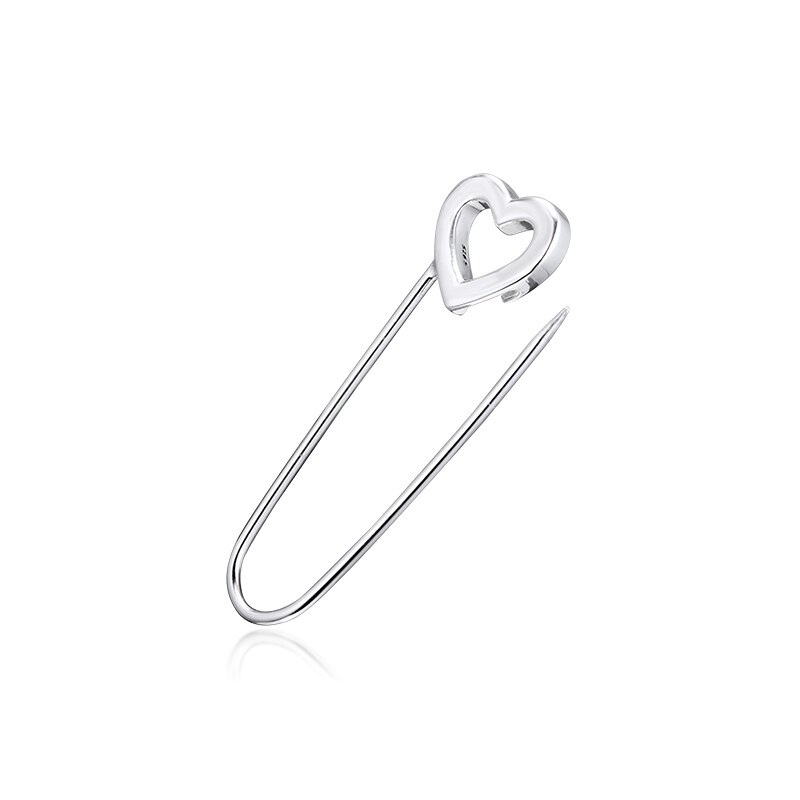 100% 925 Sterling Silver Jewelry Signaure Me Safety Pin Brooch