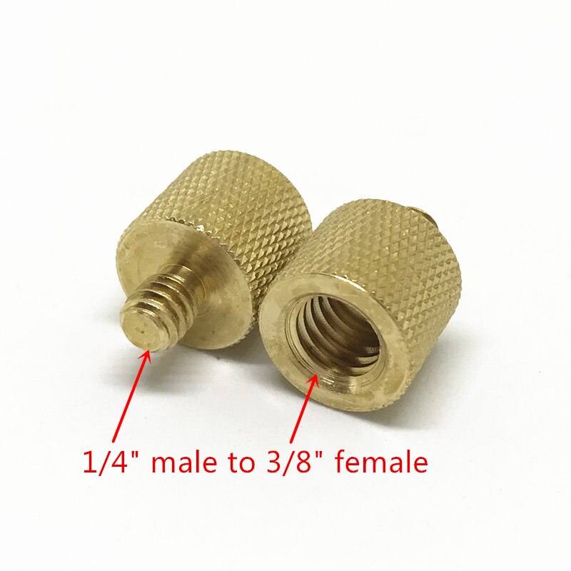 Jadkinsta Koper 1/4 3/8 Mannelijke Of Vrouwelijke Adapter Schroef Camera Statief Balhoofd Monopod Flash Light Stand Mount Schroef adapter: WAP0067-A