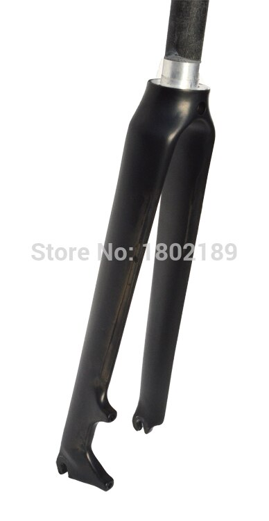 Kolfiber ultralätt vägcykel framgaffel fast växel cykel cykel framgaffel för skivbroms c broms 28.6mm 700c 1-1/8