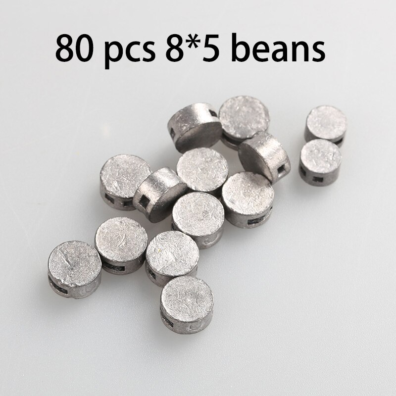 Sellos de seguridad sellados de plomo para prepago, 6x4, 8x5, 9x5, 10x5, 12x5, 15 unidades: 80 pcs 8X5 beans
