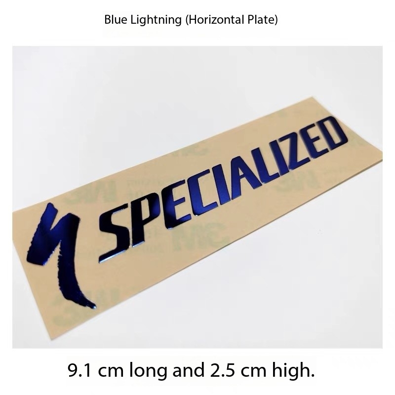 Pegatinas para bicicleta, calcomanía, insignia de Metal, pegatina para bicicleta, etiqueta para cabeza de aleación de aluminio, accesorios creativos para ciclismo MTB BMX: Azul marino