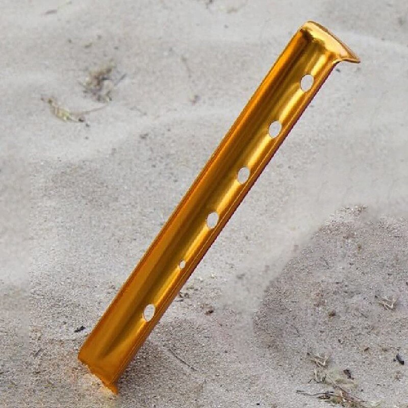 6 st snö och sand tält stakes pinnar aluminiumlegering u-formade pinnar tält naglar lätt för camping vandring ryggsäck