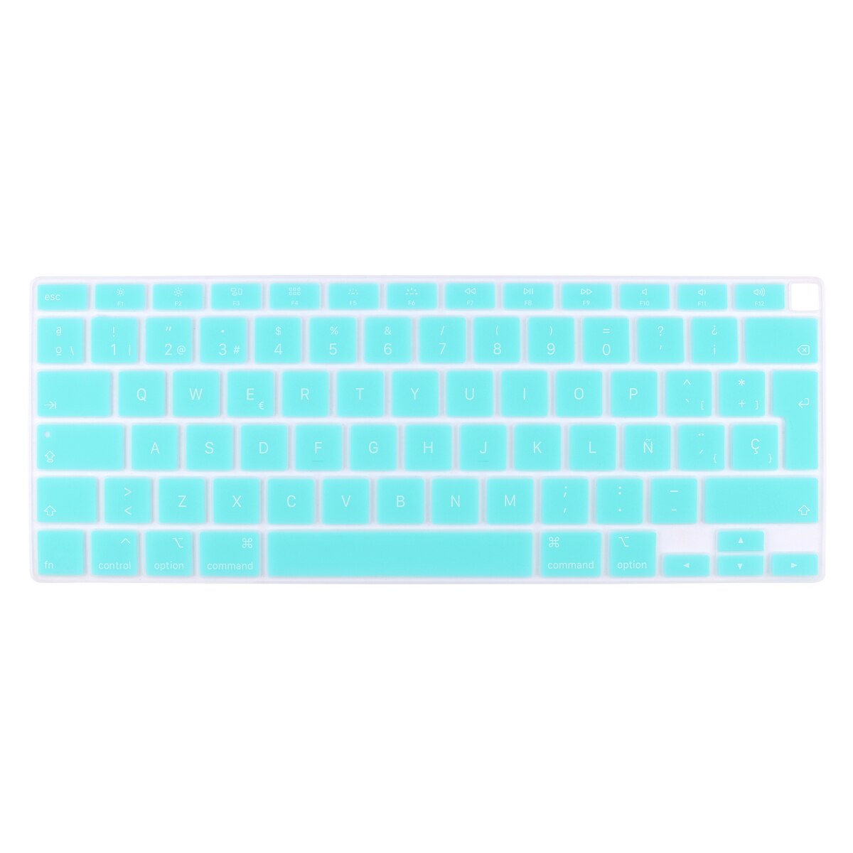 UNS/EU Geben Typ Spanisch/Russisch/Französisch Englisch Tastatur Abdeckung Für MacBook Air 13 A2179 A2337 touch ID Transparent Haut: EU Spanish cyan