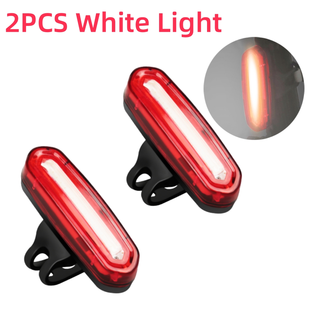 Bike Tail Light USB Rechargeable COB LED Mountain Bicycle Taillight MTB Safety Warning Bicycle Rear Light Rear Bicycle Lamp: Yellow