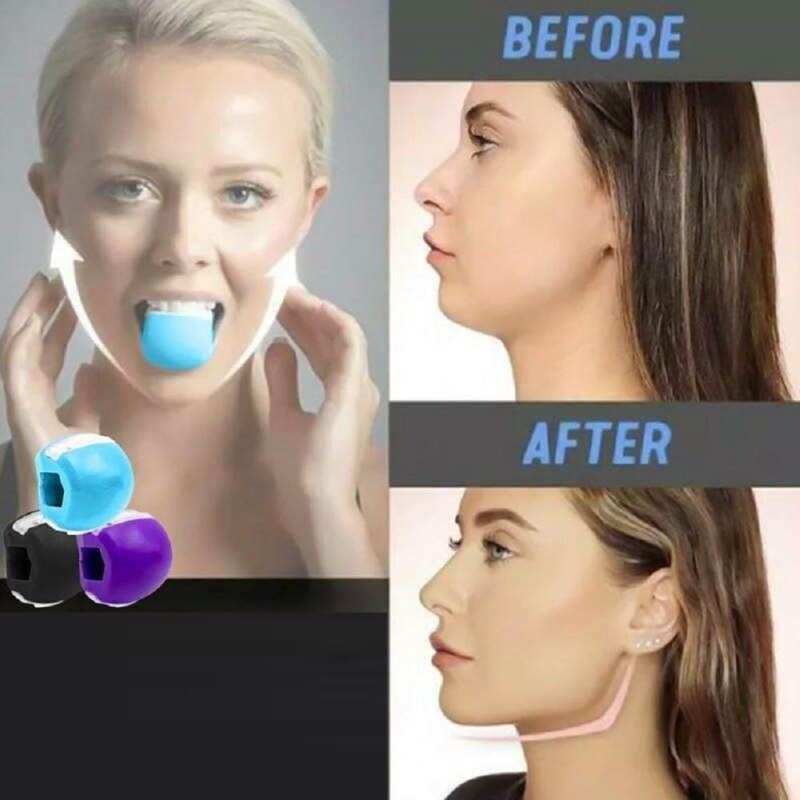 Jaw Face and Neck Exerciser Define Your Jawline, Slim and Tone Your Face, Look Younger and Healthier Helps Reduce Stress