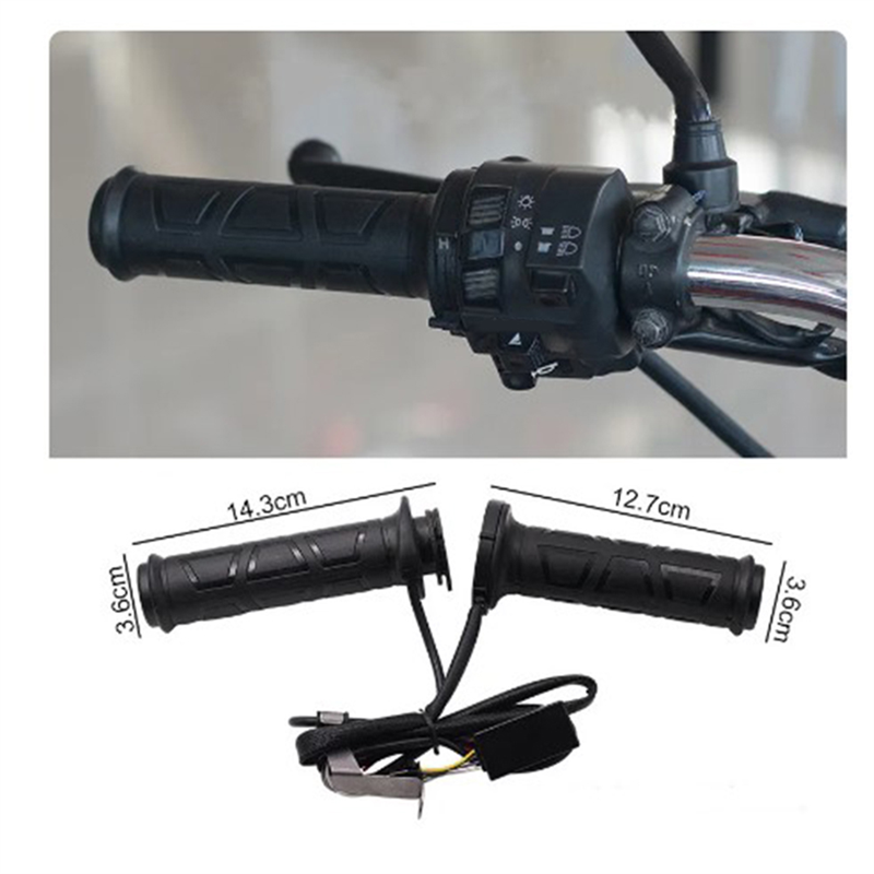 AUTO Nero 7/8 "motos Moto manubrio Calda Elettrico Heated Grips Maniglia Del Manubrio Scaldino manillar motociclo di vendita calda