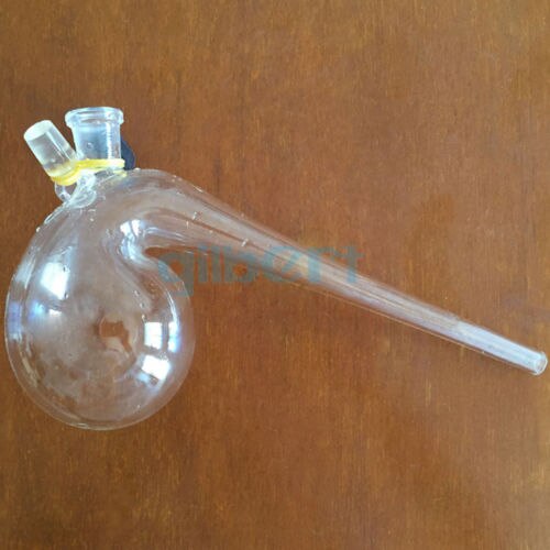 125ml Borosilicate Glass Retort with Ground-in Stopper Round Bottom Labware