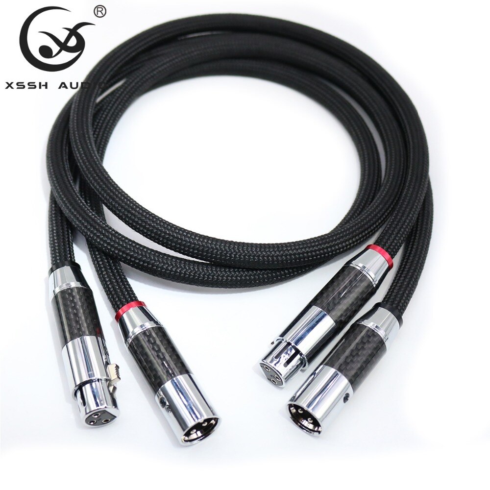 Xlr lydkabel xssh hi-end hifi fa -220 pvc 2 -kernet ren kobber ofc pcocc hun xlr til han xlr rca ledning signallinje rca kabler: F xlr til m xlr / 0.5m