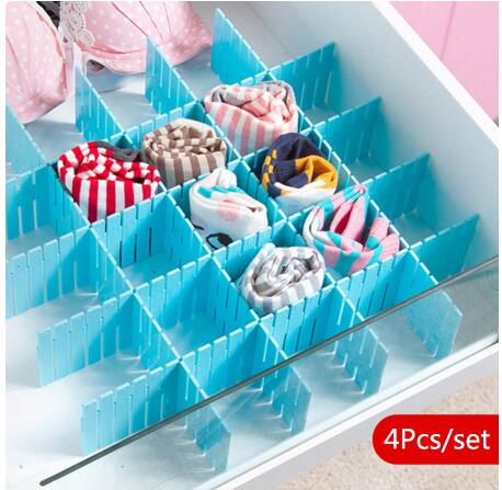 Divisor organizador da gaveta 32*7cm, 4 unidades,, armazenamento, roupa íntima, braçadeira, diy, rede, plástico, separador, caixa de jóias cl6215