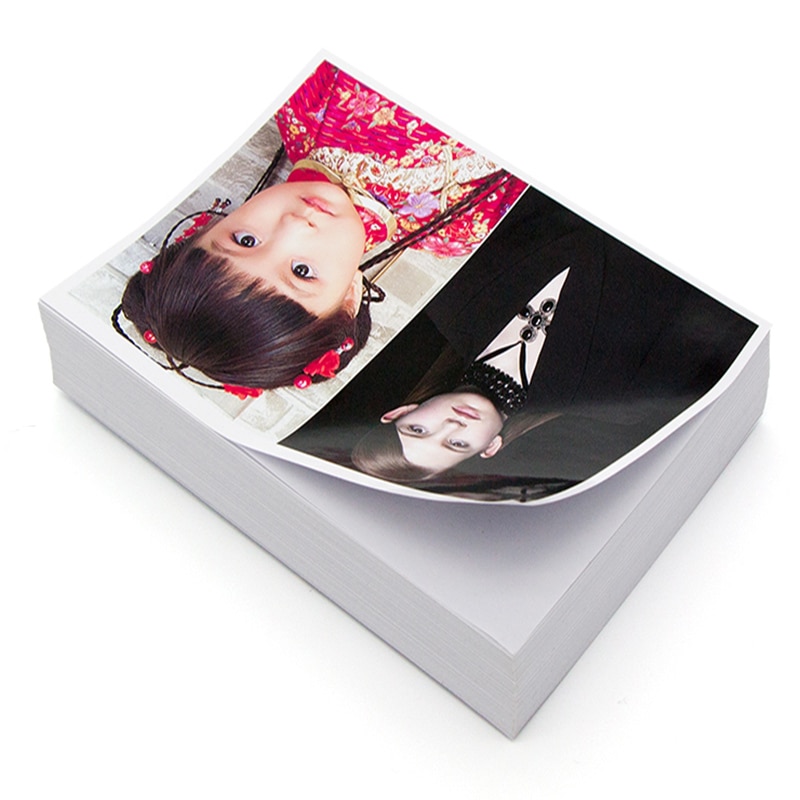 135G 150G A4 50 Vellen A6 100 Vellen Gegoten Gecoat Zelfklevende Inkjet Printing Fotopapier Sticker Label papier