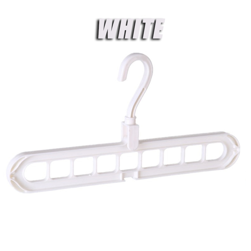 5/10Stck multifunktion Ale faltbare Wäsche ständer Schal 9 Löcher Schrank Organizer KleiderbüGel kreative Kunststoff Lagerung rotierend: XL / dunkel khaki