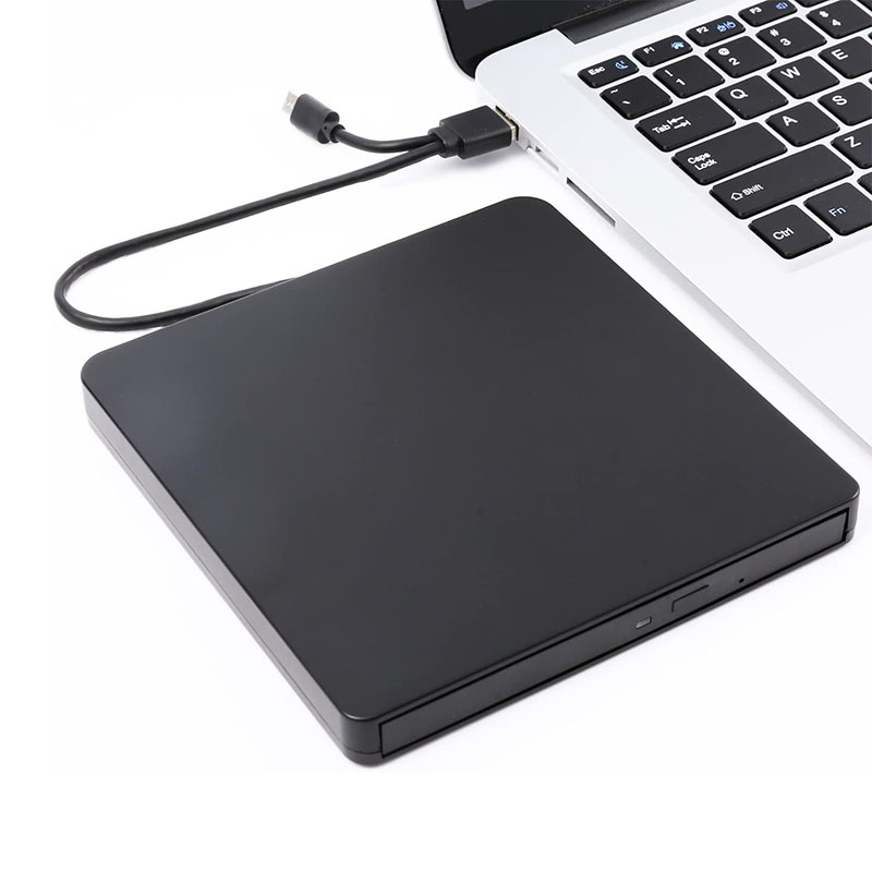 Externes CD-DVD –/+RW optisches Laufwerk USB 3.0 Typ C Tragbarer CD-DVD-Player-Brenner für PC Laptop Computer Windows 11/10/8/7 MacOS