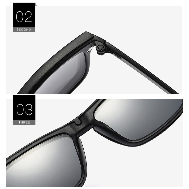 Lunettes de soleil magnétiques à Clip et monture de lunettes optiques 6 en 1, ensemble de lunettes polyvalentes polarisées ou à Vision nocturne pour femmes et hommes, 2202