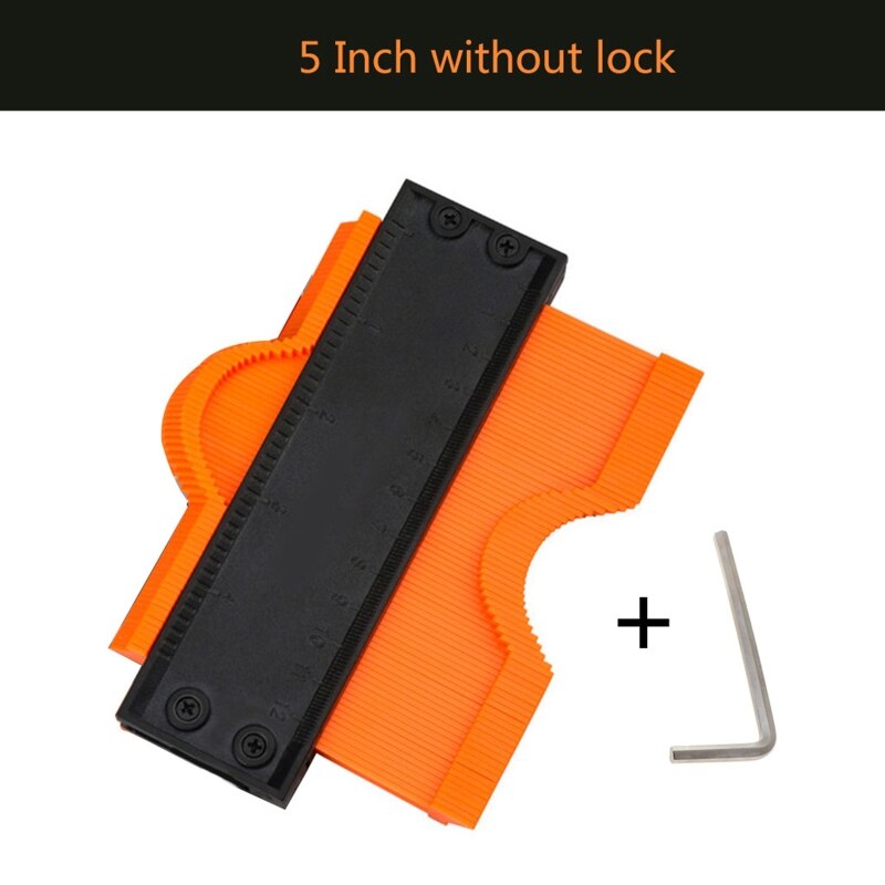 Contour Gauge Profile Tool Alloy Edge Shaping Wood Measure Ruler Laminate Tiles Measuring Gauge: A