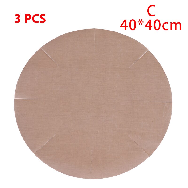 1/3Pc Reusable Non Stick Baking Paper High Temperature Resistant Press Pad Sheet Pastry Baking Oilpaper Grill Baking Mat Macaron: 3Pcs C