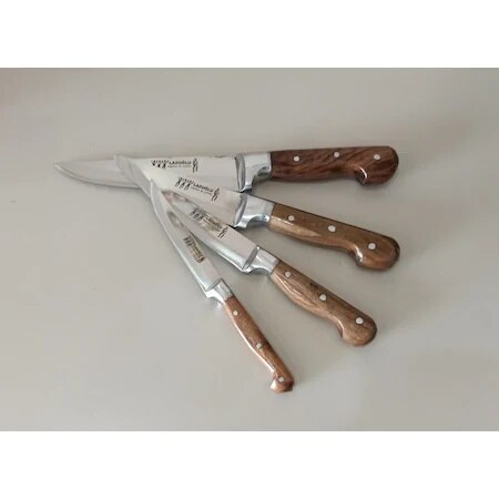 Cuisine Chef couteaux ensembles de 4 turc Surmene manche en bois acier inoxydable viande poisson fruits outils de cuisine accessoires couteau