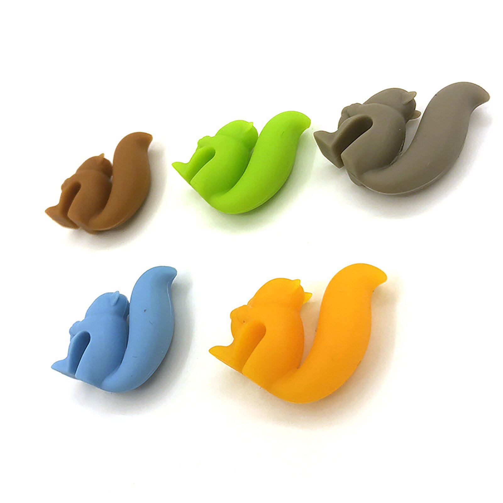 5Pcs Mini Squirrel Shape Tea Bag Clip Cup Mug Tea Infusers Strainer Clips Party Decor Tea Bag Holder Wine Glass Recognizer
