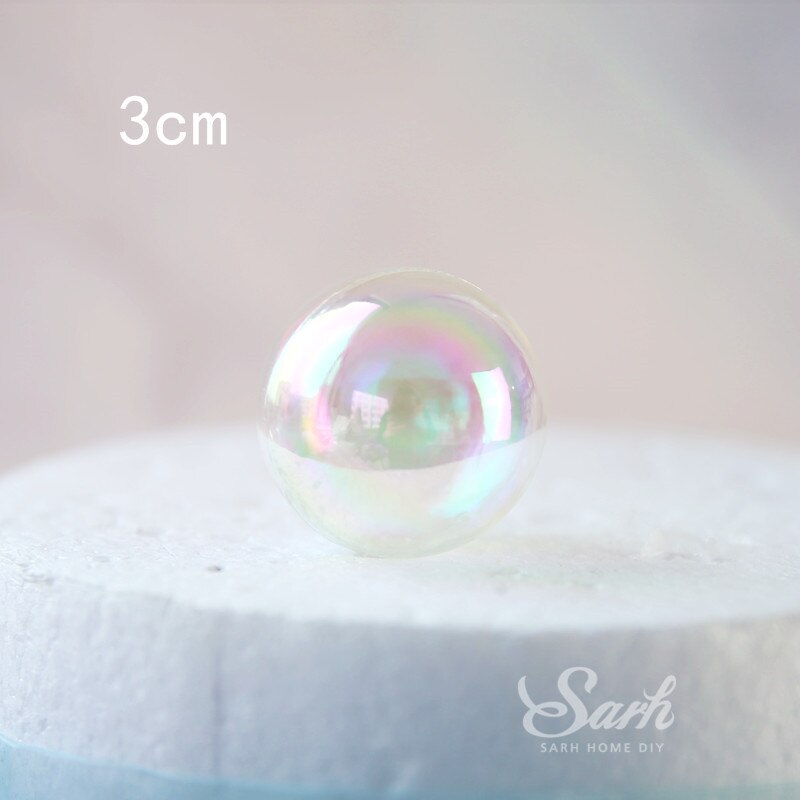 Ins Moon Star Cake Toppers Zwaan Angel Boren Rand Decoratie Voor Wedding Party Valentijnsdag Supplies Verjaardag Leuke: 3pc 3cm laser balls