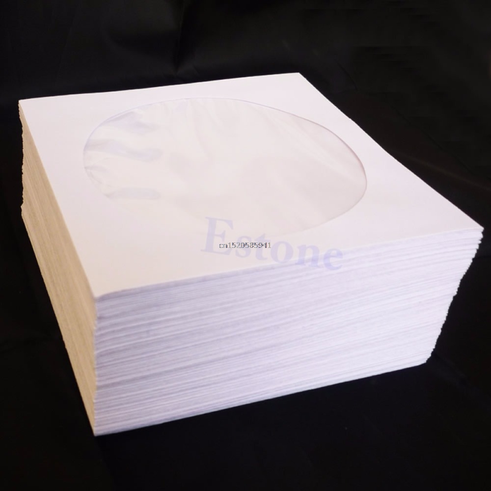 Fundas protectoras para CD y DVD, 50 Uds.