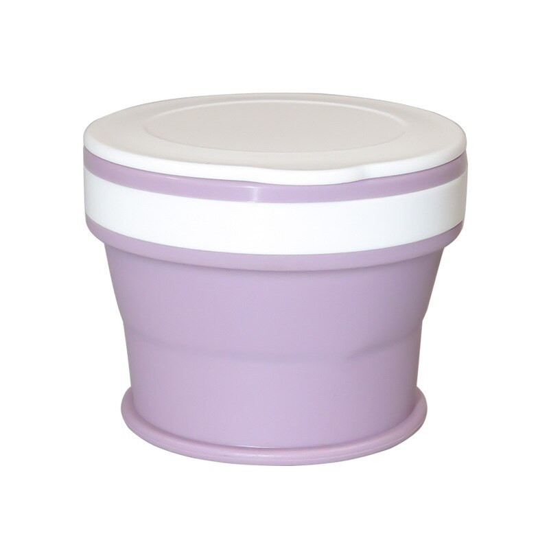 170ml/270ml/350ml udendørs bærbare lækagesikre silikone folde teleskopkop