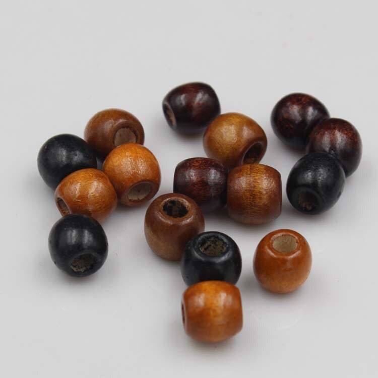 100 Glasperlen 8mm Mit Loch - Natürliche Wasserfärbung In Bunter Mischung Für Schmuck & Deko