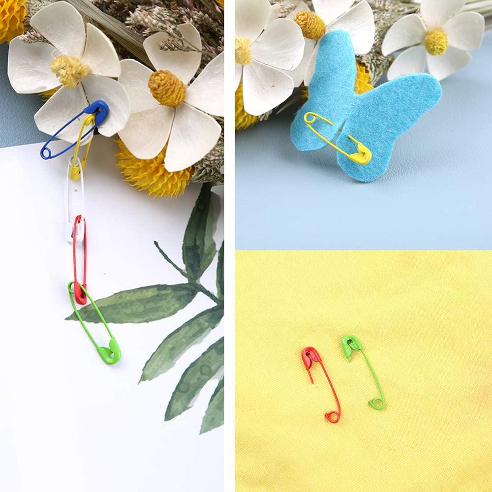 Lmdz 200 stk sikkerhetsnåler, fargerike malede sik... – Vicedeal, image size:1000x1000