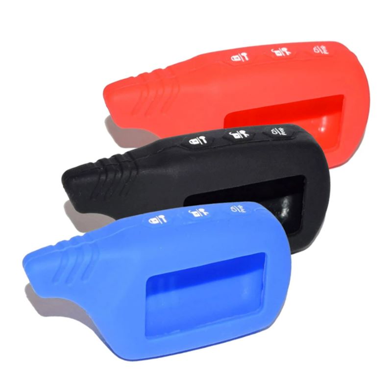 A 91 LCD mando A distancia 2 vías llave de alarma de coche + funda de silicona para Starline 91 Starline A91 llavero Fob