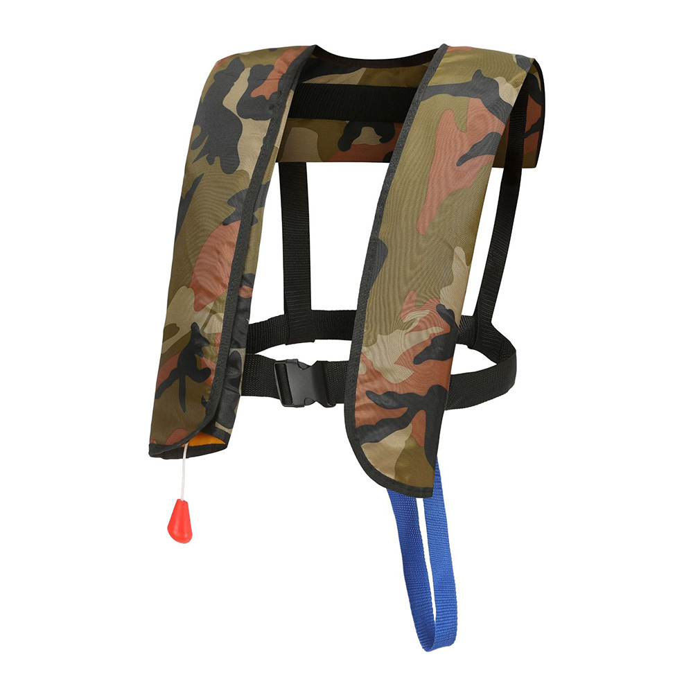 Chaleco salvavidas inflable automático, chaleco salvavidas para natación, pesca, deportes acuáticos, surf, Kayak, rescate de esquí, chaleco salvavidas de seguridad: Verde claro
