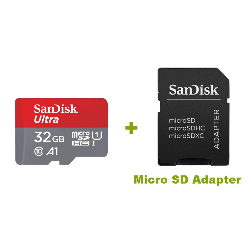 Sandisk Ultra Memory Card 32gb 64gb 128gb 200gb 256gb micro SD Class 10 microSDHC/SDXC TF Card 98MB/S 100MB/S for UAV Cellphone: A1-TF-32G-Sd-adapter