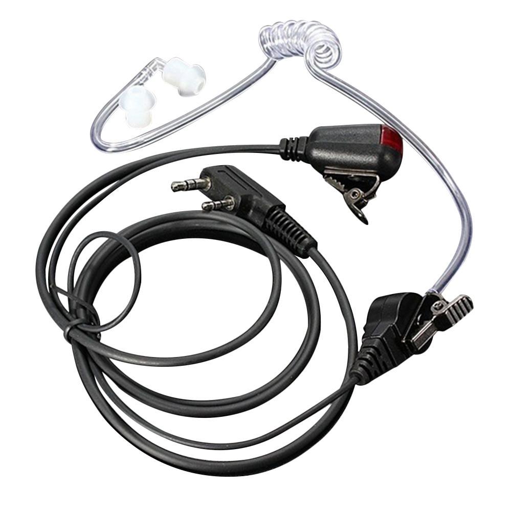 2 Pin Akoestische Buis Talkie Walkie Mic Oortelefoon Headset Voor Kenwood TK-3118/2118