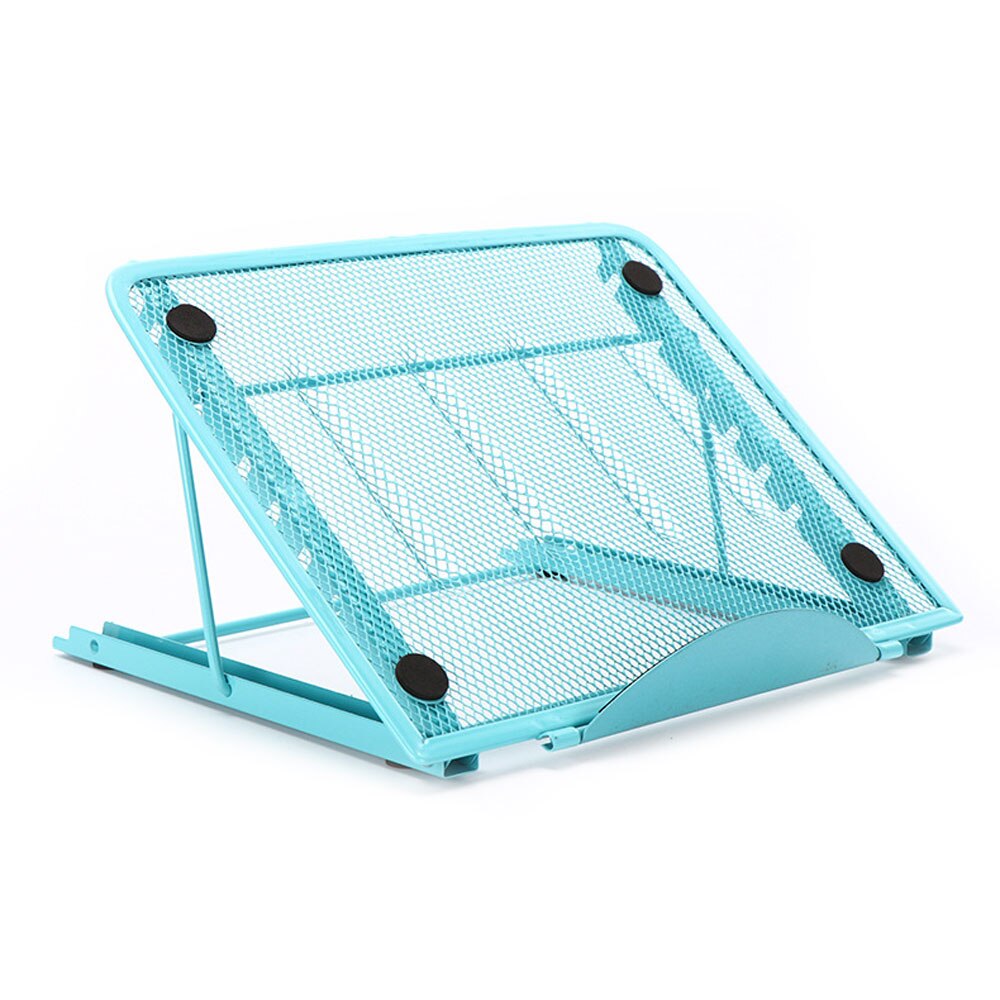 Laptop Beugel Metalen Verstelbare Laptop Stand Travel Verstelbare Standaard Beugel Nuttig Draagbare Meerdere Kleuren: Blauw