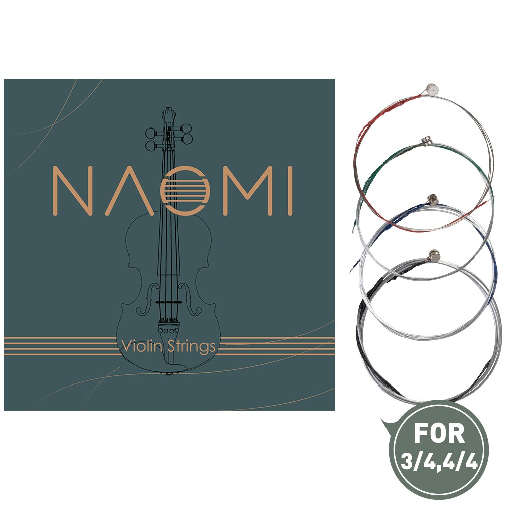 4/4 Size Blue Electric Violin Kit W/ Brazilwood Bow+Rosin+ Audio Cable+ Canvas Case Unique Silent Electric Violin: Violin Strings