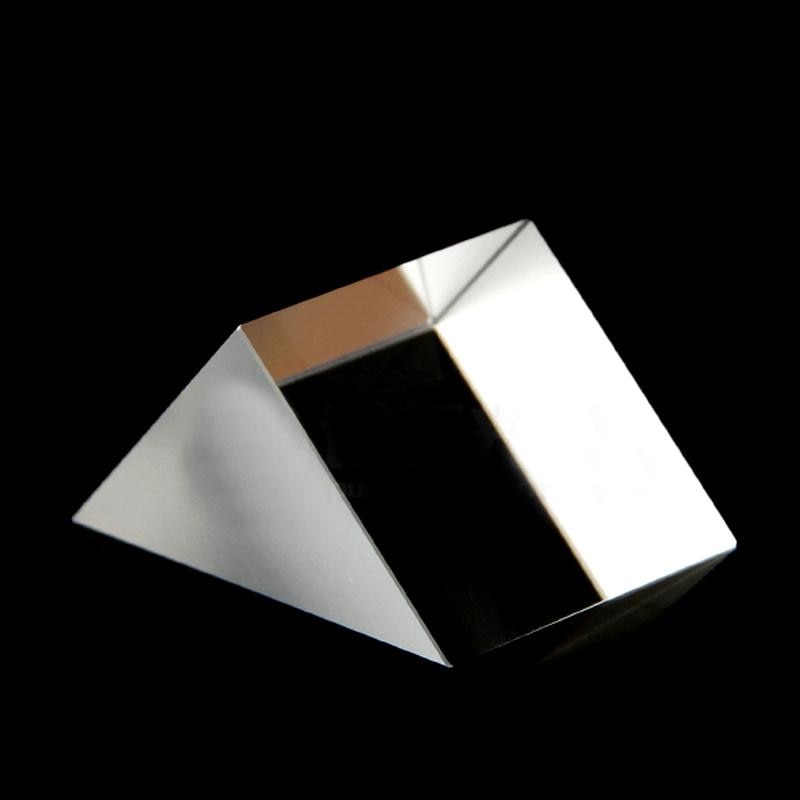 Prismas de vidrio óptico de ángulo recto, lentes ópticas triangulares, 20x20x20mm, K9