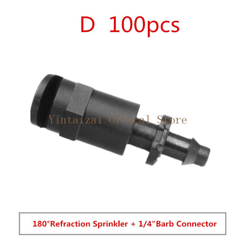 Fruit Tree Orchard Dripper Automatic Watering Device Atomized Micro Nozzle Sprinkler Irrigation Drip Irrigation Pipe Equipment: D  100pcs