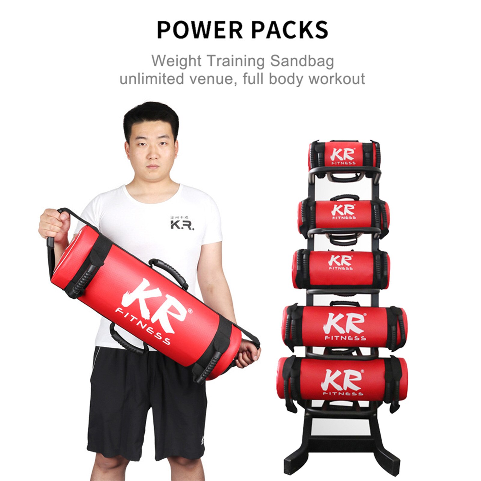 Bolsa de arena para entrenamiento de fuerza, saco de arena relleno de 5/10/15/20/25/30Kg, para Fitness, ejercicio, entrenamiento con pesas