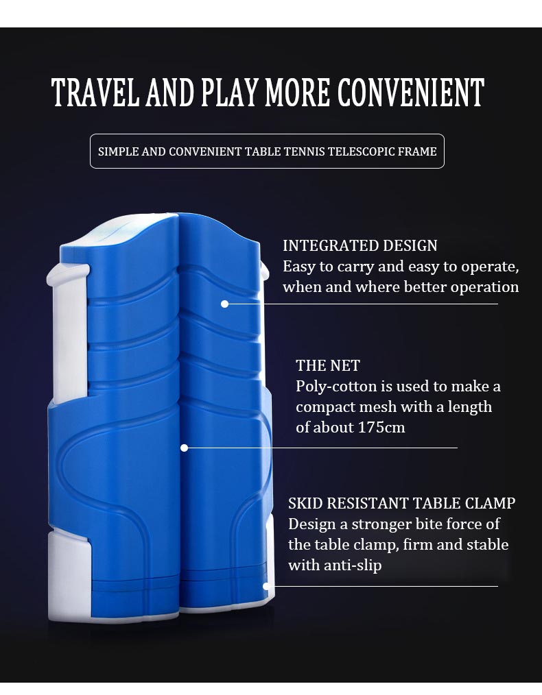 Retractable Ping Pong Table Tennis Net Post Net Rack Replace Kit For Ping Pong Playing Grid Plastic Strong Mesh Portable Net