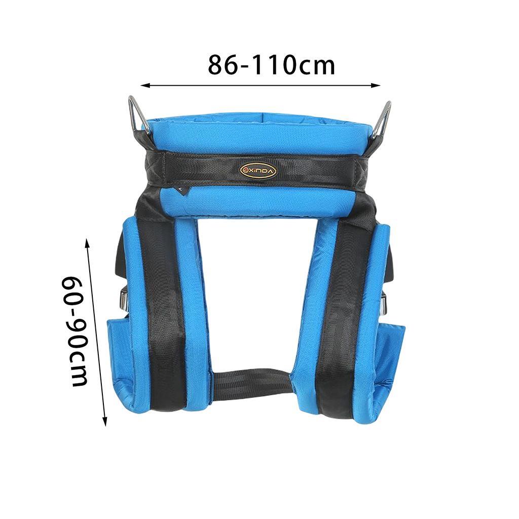 Outdoor Children’s Trampoline Special Safety Belt Trampoline Safety Pocket Safety Belt Square Play Protective Accessories: Red