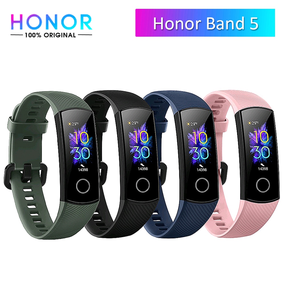 Originele Honor Band 5 Smart Polsband Mannen Vrouwen Oximeter Touch Screen Magic Kleur Hartslag Detecteren Slaap Dutje Honor Band 5