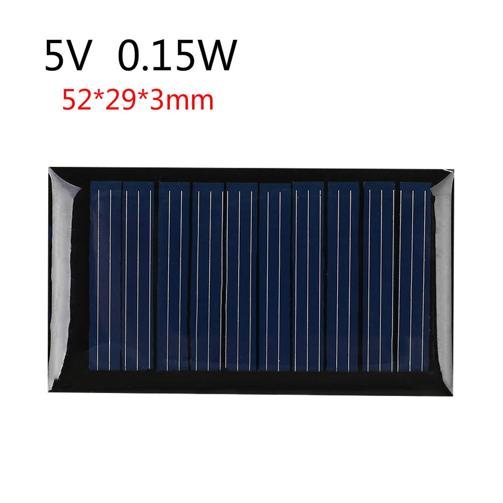 USB Solar Panel Outdoor Portable 5V 6V Solar Charger Pane Climbing Fast Charger Tablet Solar Generator Travel 0.15W 0.45W 1W 5W: 5V 0.15W