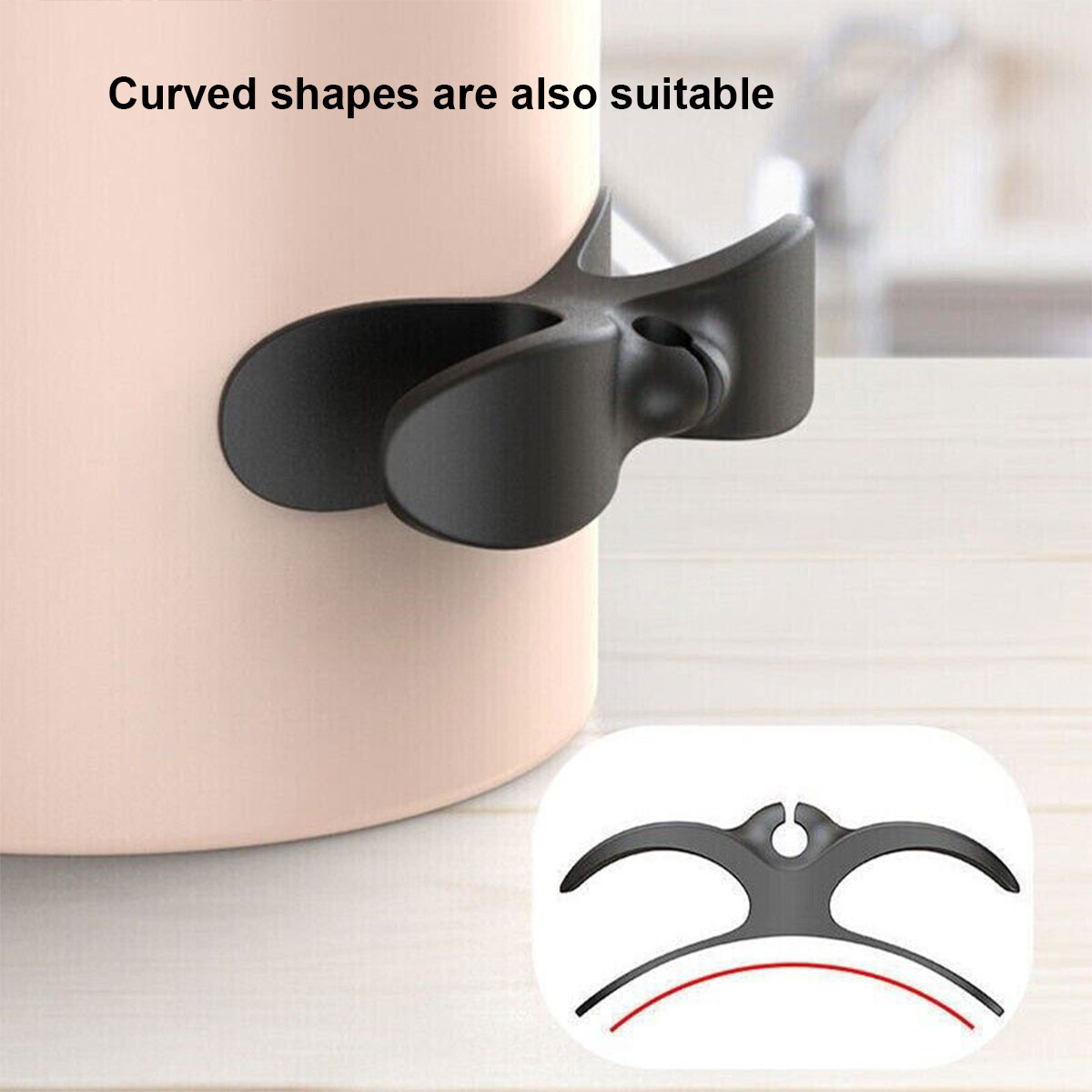 6 Pcs Power Cord Fixed Wire Clamp Cable Organizer Kitchen Mounted Plug Cable DataCableOrganizer Kitchen Appliance Winding Device