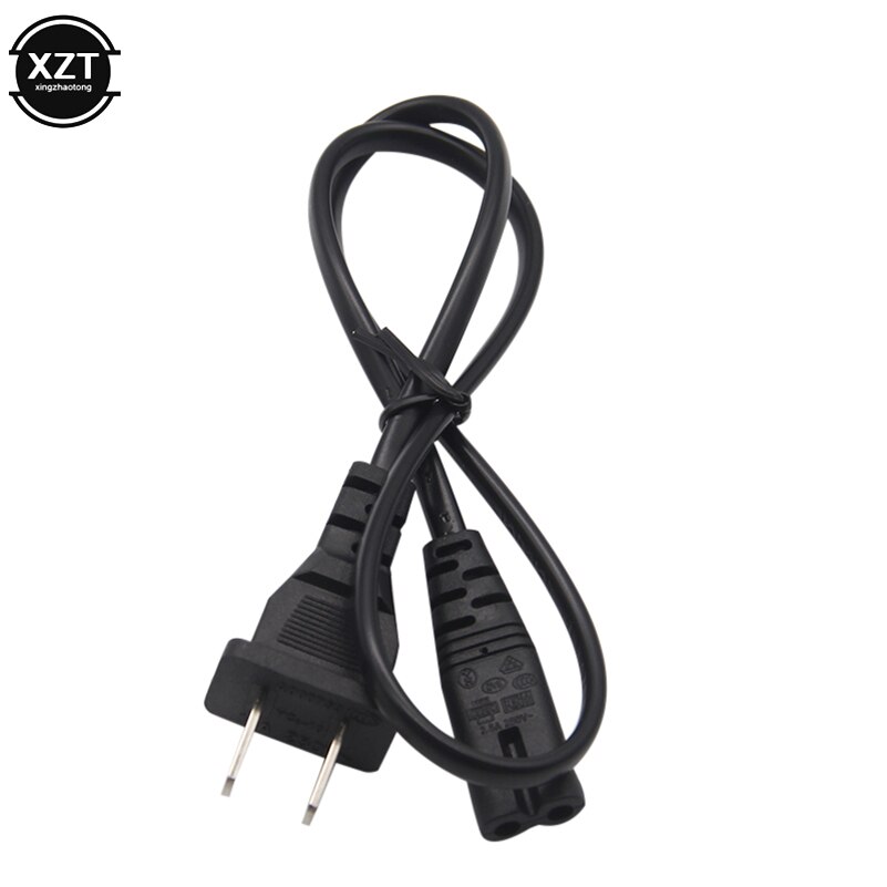 IEC 2ft 2-Prong 2 Pin AC US plug Voeding Cable Lead Wire oplaadkabel Cord voor Desktop Laptop PS2/3/4