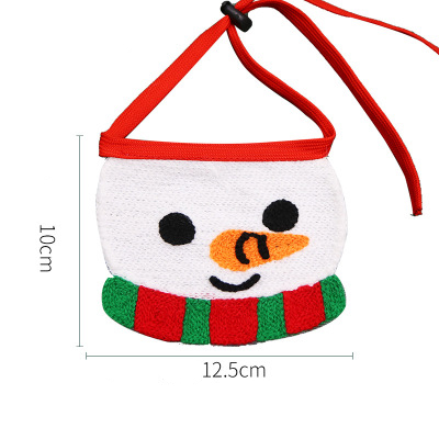 Bandanas ajustables para mascotas, bufanda para gatos y perros, lazo ajustable para Navidad y Halloween, Collar lavable, suministros y accesorios para mascotas para cachorros pequeños: Rojo