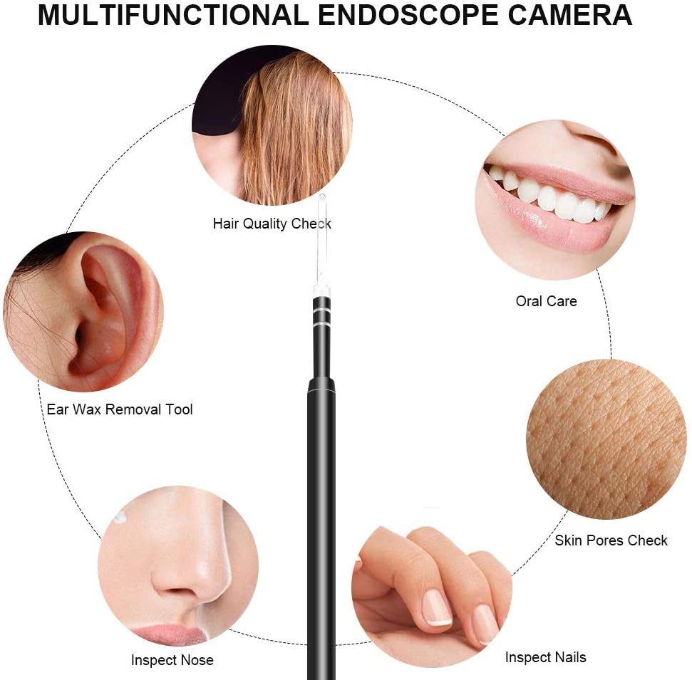 3 in 1 endoskop mini kamera espia 5.5mm linse til android otg/type-c/usb vandtæt led 1.5m øre otoskop inspektion mikro cam
