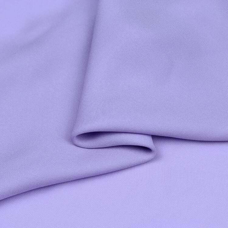 Púrpura puro crepe Georgette de seda tela pliegue resistente de 140cm de ancho SCG462