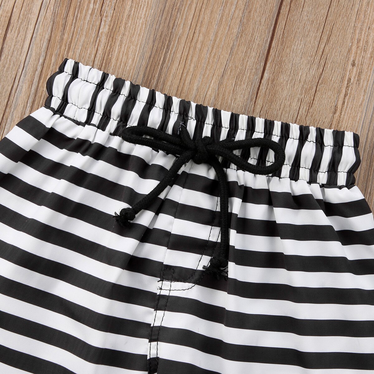 Summer Toddler Kids Baby Boys Striped Shorts Beach Pants Lace-Up Sport Bottoms Summer Beachwear Swimwear