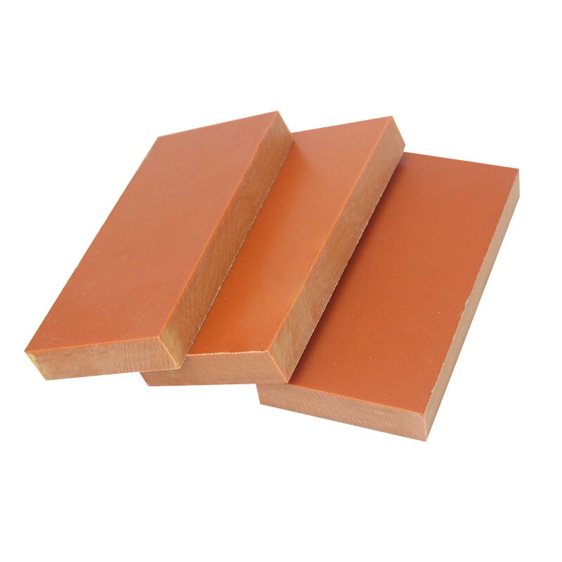 Espessura 3/5/8mm laranja vermelho isolação elétrica placa de plástico personalização & corte gravura processamento baquelite placa