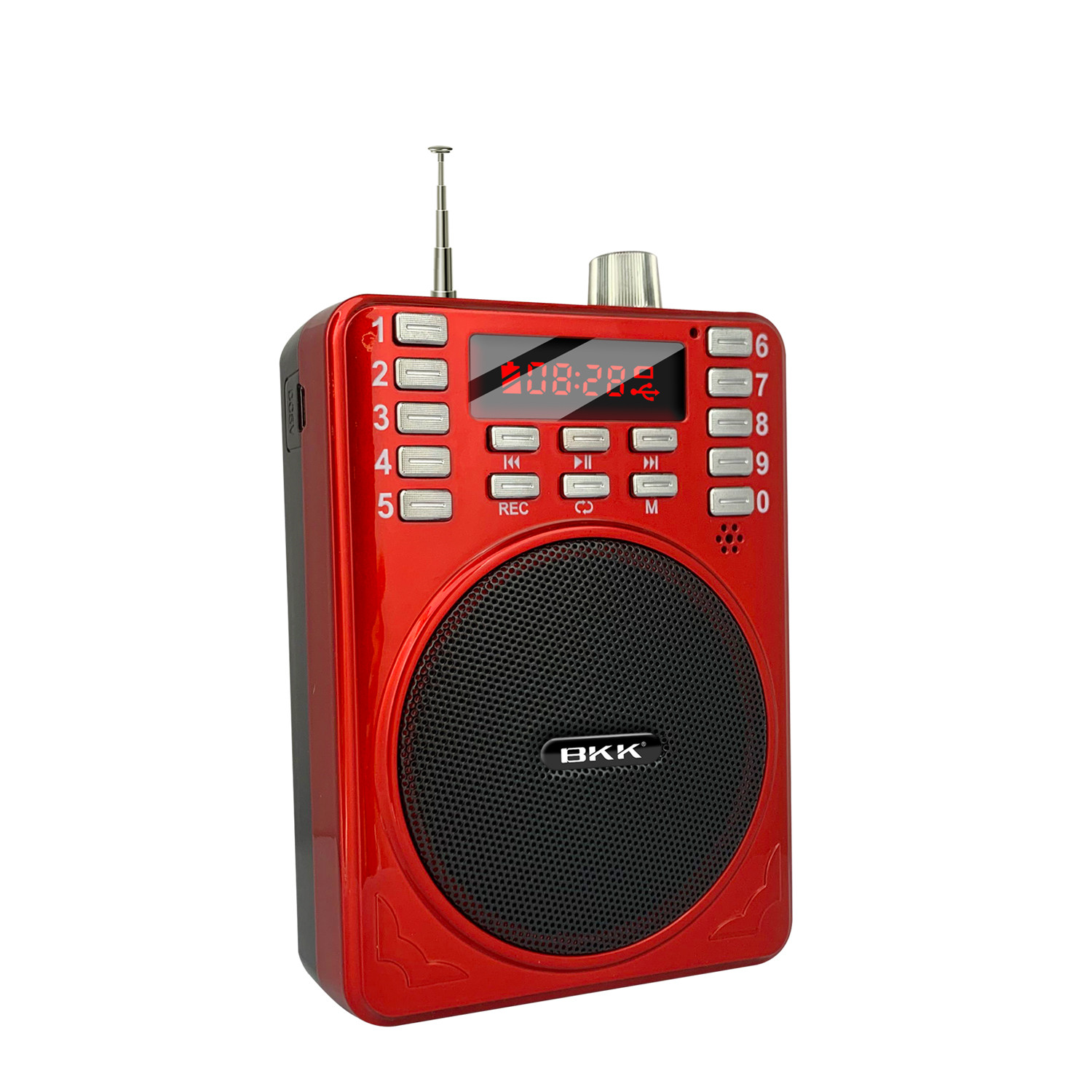 EONKO PA-279BT Voice Amplifier FM Radio Loud Speaker with Bluetooth TF USB FM AUX Earphone Microphone Recording 3pcs Battery