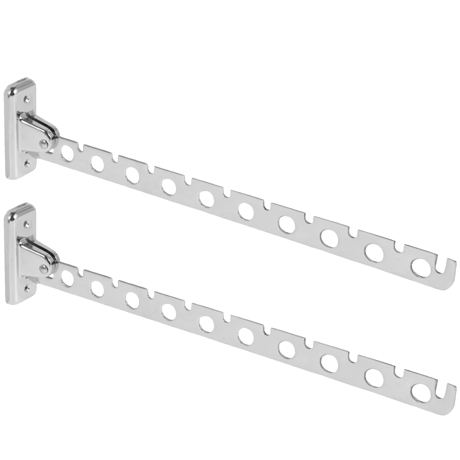 Tendedero de ropa montado en la pared ángulo ajustable de acero inoxidable plegable tendedero colgador ahorro de espacio en el hogar: Bronce