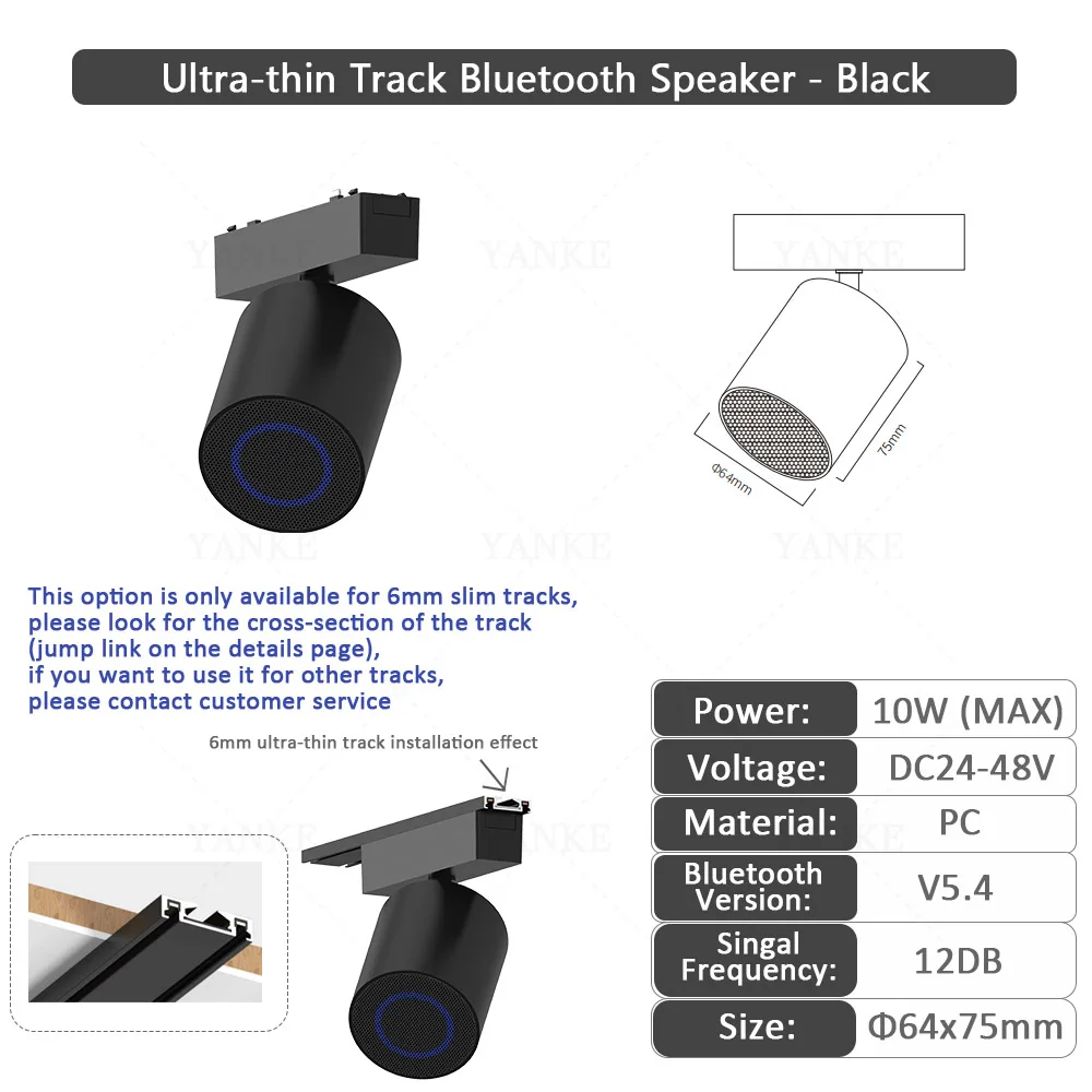 Trilha Alto-falante Bluetooth Pequena Mini Caixa de Som 360 ° Som sem fio reprodutor de áudio alto-falante jogo luz de pista magnética BT 5.4: Azul